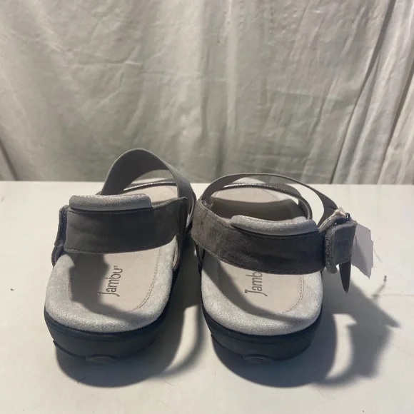 Jambu gray leather sandals with Velcro heel strap various sizes all NWT - Picture 3 of 7